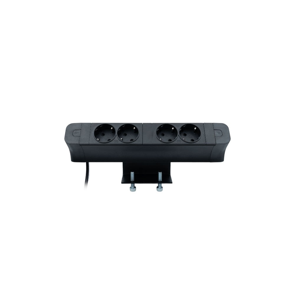 PACE Socket Unit 2Way 230V (2X DE2G) Black