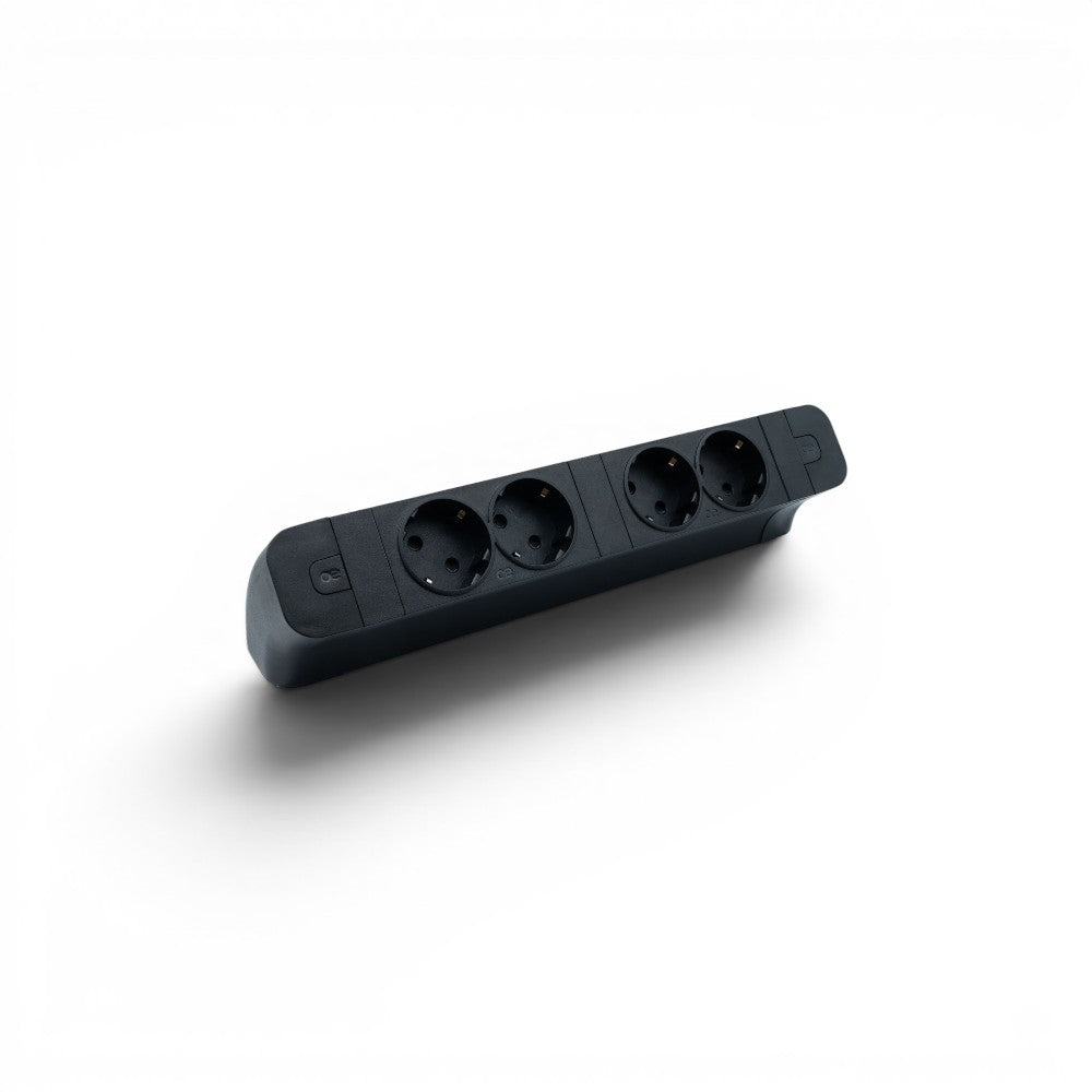 PACE Socket Unit 2Way 230V (2X DE2G) Black