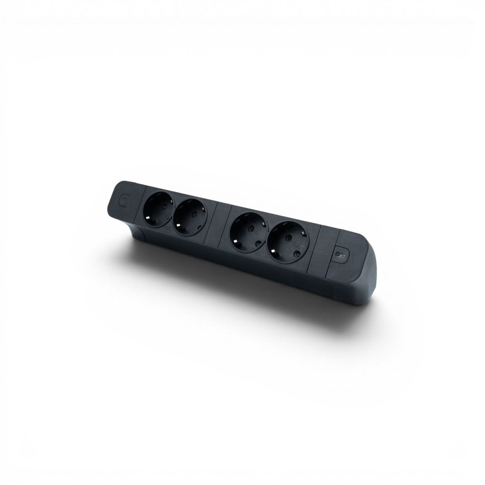 PACE Socket Unit 2Way 230V (2X DE2G) Black