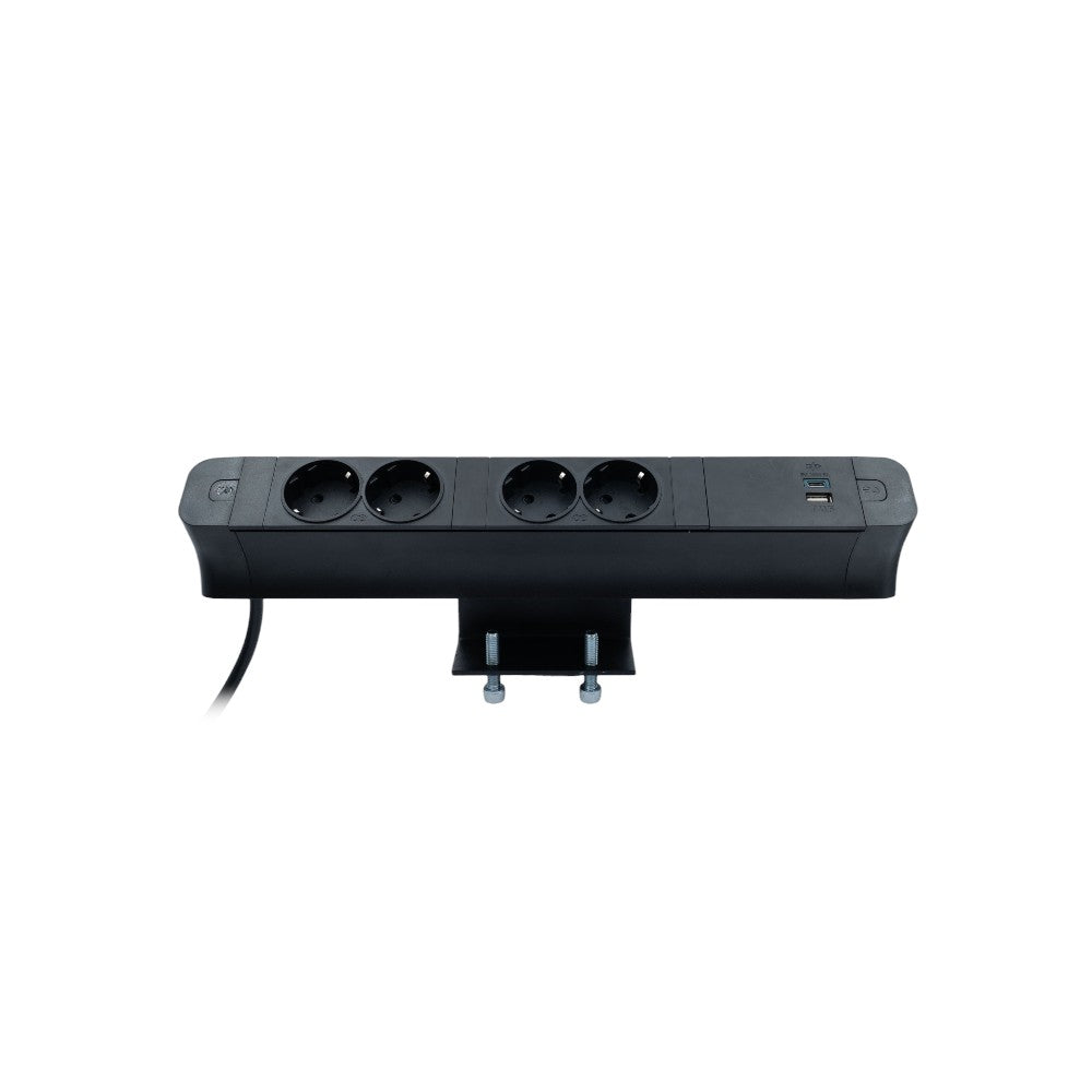 PACE Socket Unit 3Way 230V (2X DE2G, 1X TUF A+C 30W) Black