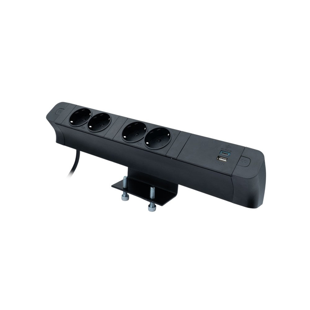 PACE Socket Unit 3Way 230V (2X DE2G, 1X TUF A+C 30W) Black