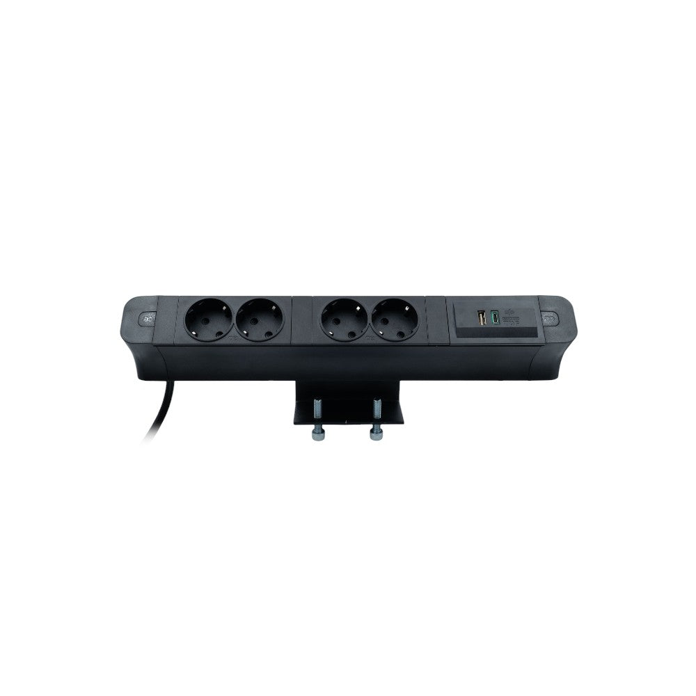 PACE Socket Unit 3Way 230V (2X DE2G, 1X TUF A+C 65W) Black