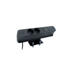 PACE Socket Unit 2Way 230V (1X DE2G, 1X TUF A+C 65W) Black