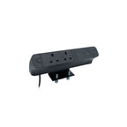 PACE Socket Unit 2Way 230V (1X UK2G, 1X TUF A+C 30W) Black