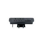 PACE Socket Unit 2Way 230V (1X UK2G, 1X TUF A+C 65W) Black