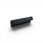 PACE Socket Unit 2Way 230V (1X UK2G, 1X TUF A+C 65W) Black