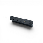 PACE Socket Unit 2Way 230V (1X UK2G, 1X TUF A+C 65W) Black