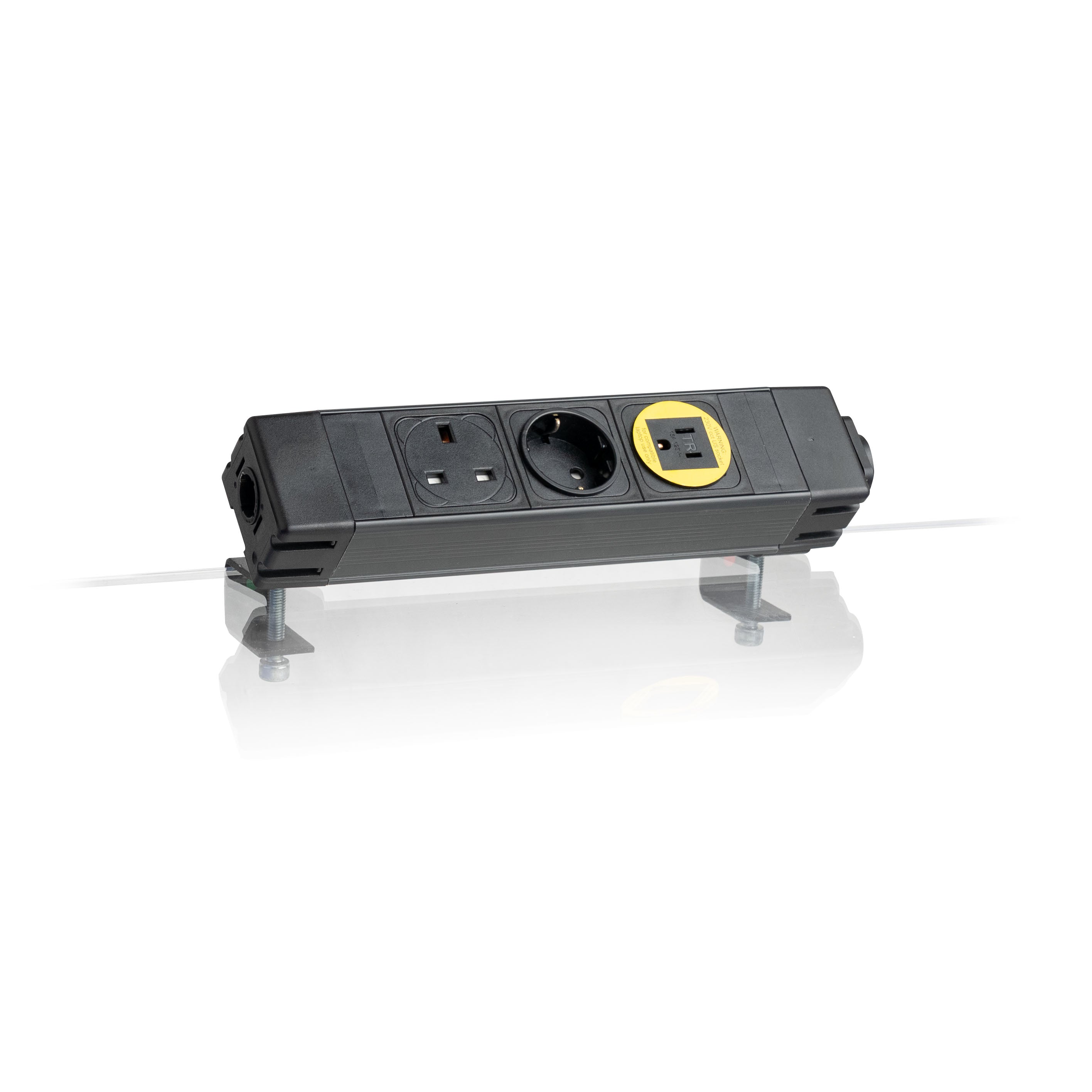 POWERBOX Socket Unit 3Way 230V (1X UK, 1X DE, 1X US)