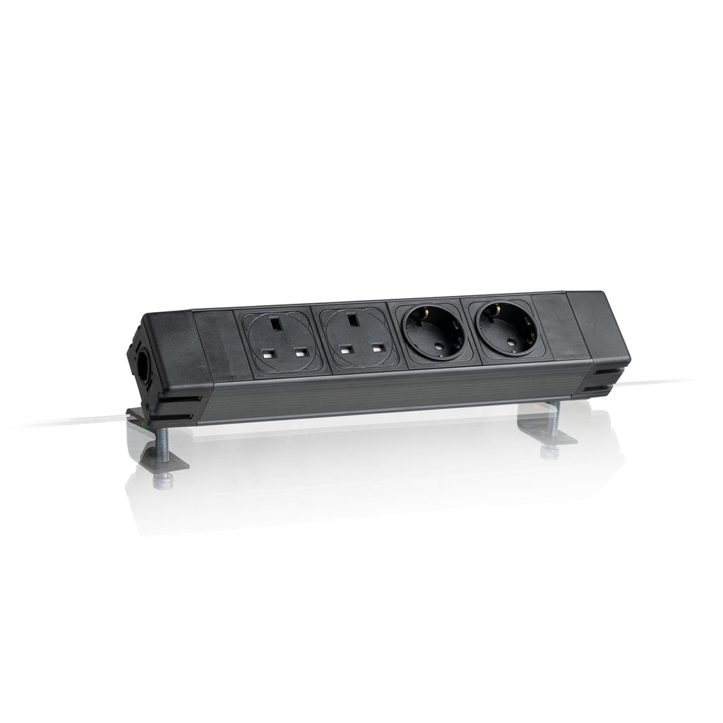 POWERBOX Socket Unit 4Way 230V (2X UK, 2X DE)