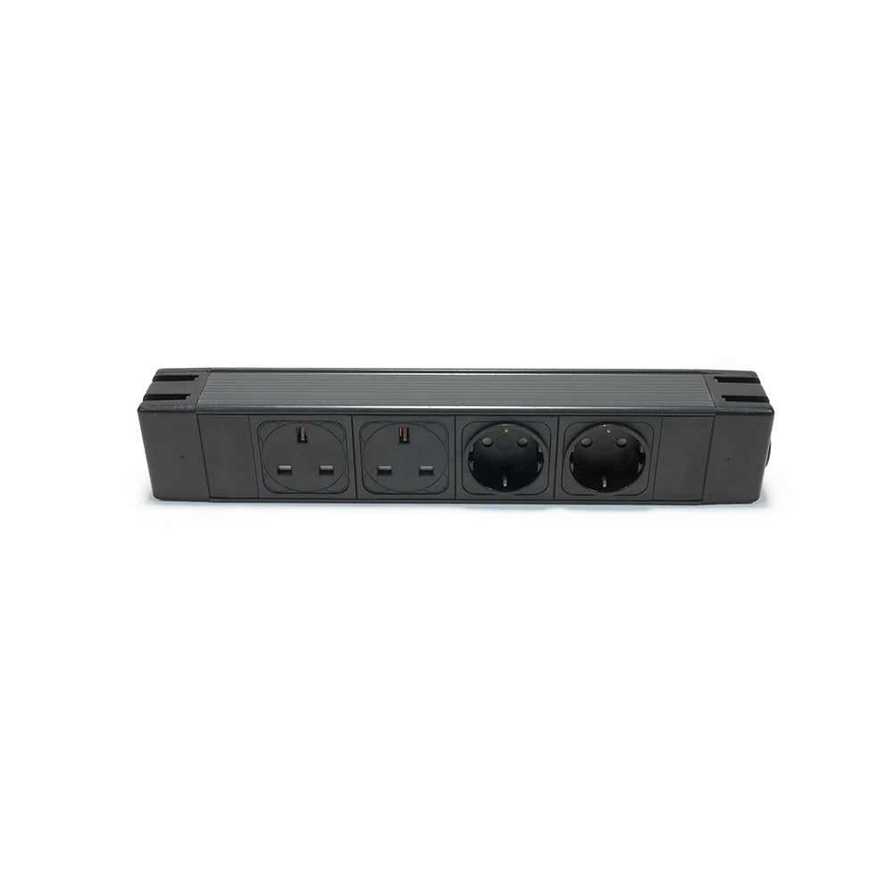 POWERBOX Socket Unit 4Way 230V (2X UK, 2X DE)