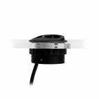 PIXELTUF Socket Unit 230V (1X DE, 1X TUF A+C 25W, C/W Pullthru) Black