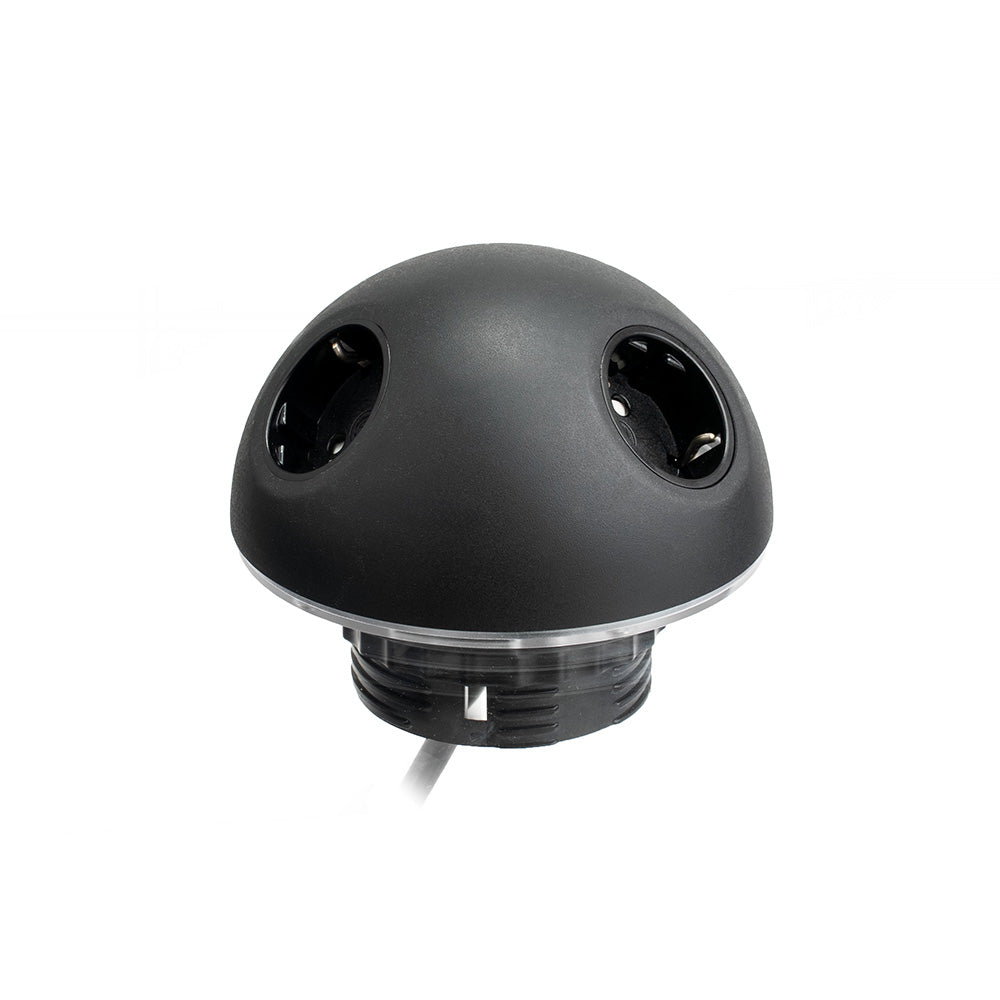 EOL Pluto Socket Unit 230V (2x DE, 1x TUF-Hp A+C 72W) Base Entry Black 800Mm GST18I3