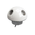 PLUTO Socket Unit 230V (2X DE, 1X TUF A+C 25W) Base Entry White Gloss
