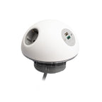 PLUTO Socket Unit 230V (2X DE, 1X TUF A+C 25W) Base Entry White