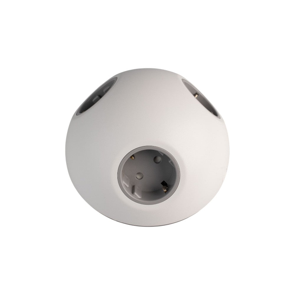 PLUTO Socket Unit 230V (3X DE) Base Entry White