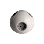 PLUTO Socket Unit 230V (2X DE, 1X TUF A+C 25W) Base Entry White Gloss