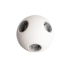 PLUTO Socket Unit 230V (3X DE) Base Entry White