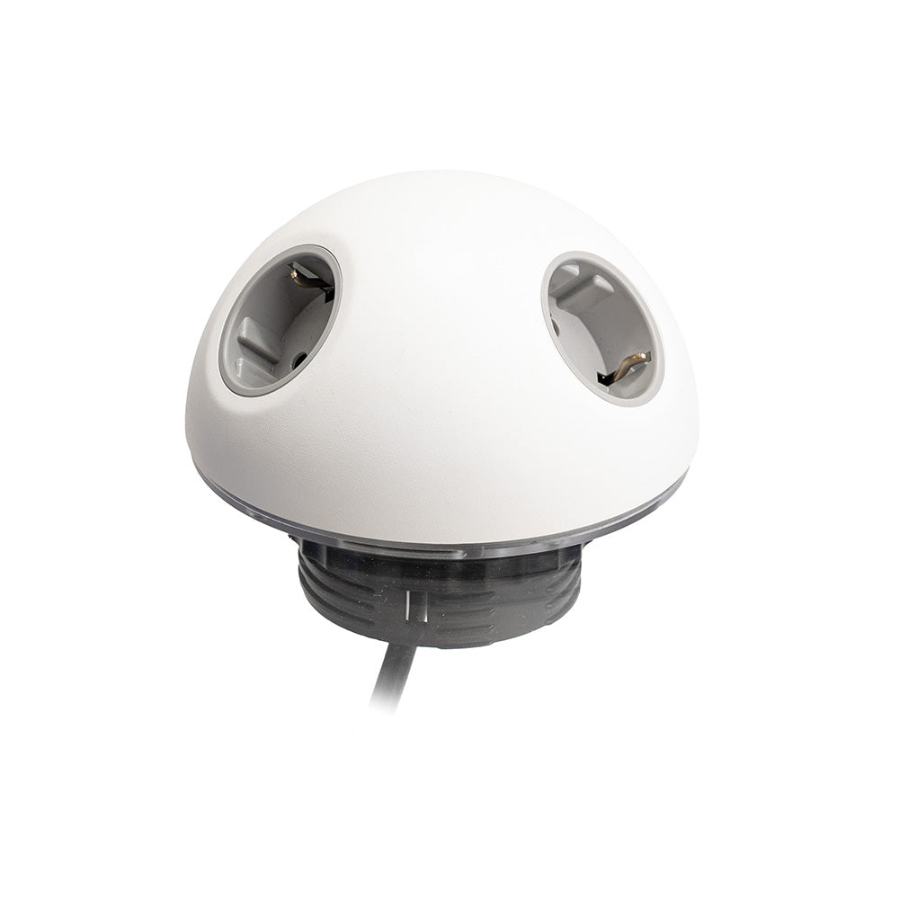 EOL Pluto Socket Unit 230V (2x DE, 1x TUF-Hp A+C 72W) Base Entry White 800Mm GST18I3