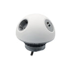 PLUTO Socket Unit 230V (2X DE, 1X TUF-HP A+C 72W) Base Entry White
