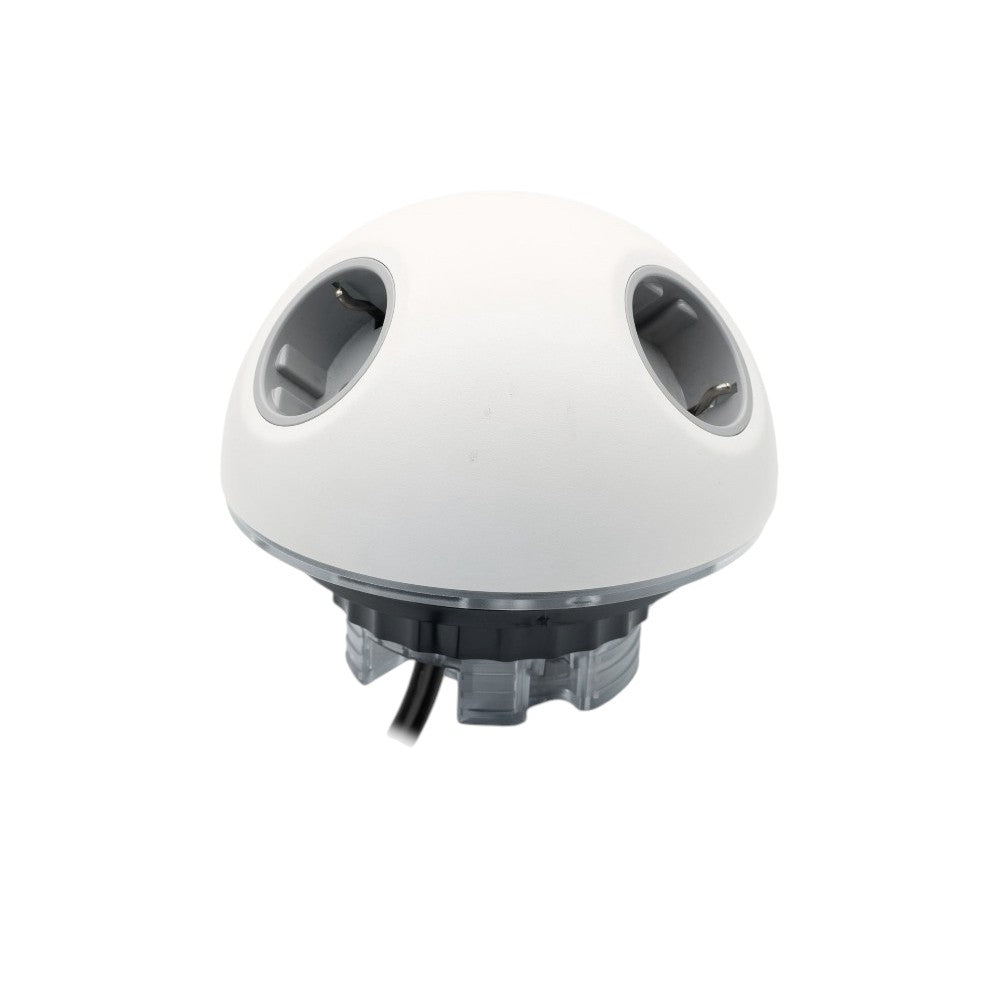 PLUTO Socket Unit 230V (2X DE, 1X TUF-HP A+C 72W) Base Entry White
