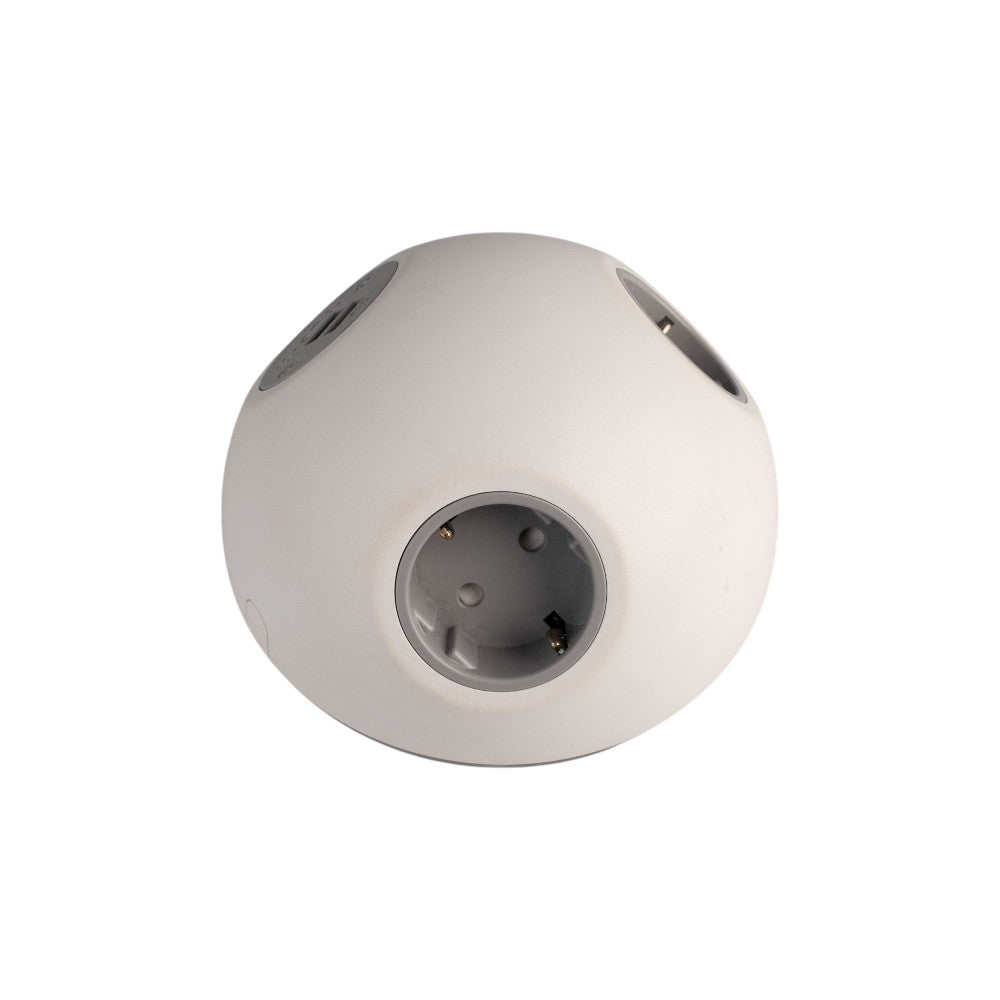 PLUTO Socket Unit 230V (2X DE, 1X TUF-HP A+C 72W) Base Entry White