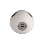 PLUTO Socket Unit 230V (2X DE, 1X TUF-HP A+C 72W) Base Entry White