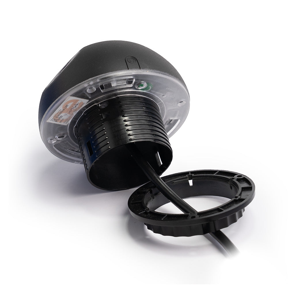 PLUTO Socket Unit 230V (1X UK, 1X DE, 1X TUF A+C 25W) Base Entry Black