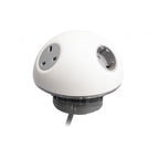 EOL Pluto Socket Unit 230V (1x UK, 1x DE, 1x TUF-Hp A+C 72W) Base Entry White 800Mm G