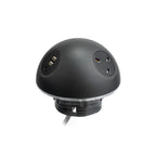 EOL Pluto Socket Unit 230V (1x UK, 1x DE, 1x TUF-Hp A+C 72W) Base Entry Black 800Mm G