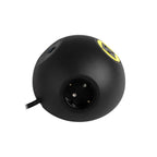 PLUTO Socket Unit 230V (1X DE, 1X US, 1X TUF A+C 25W) Side Entry Black