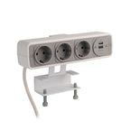 PULSE Socket Unit 4Way 230V (3X DE, 1X TUF A+C 25W) White