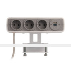 PULSE Socket Unit 4Way 230V (3X DE, 1X TUF A+C 25W) White