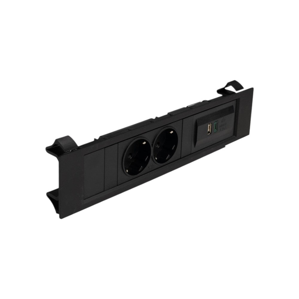 QIKFRAME45 Unit 230V (1X DE2G, 1X TUF A+C 65W) Black