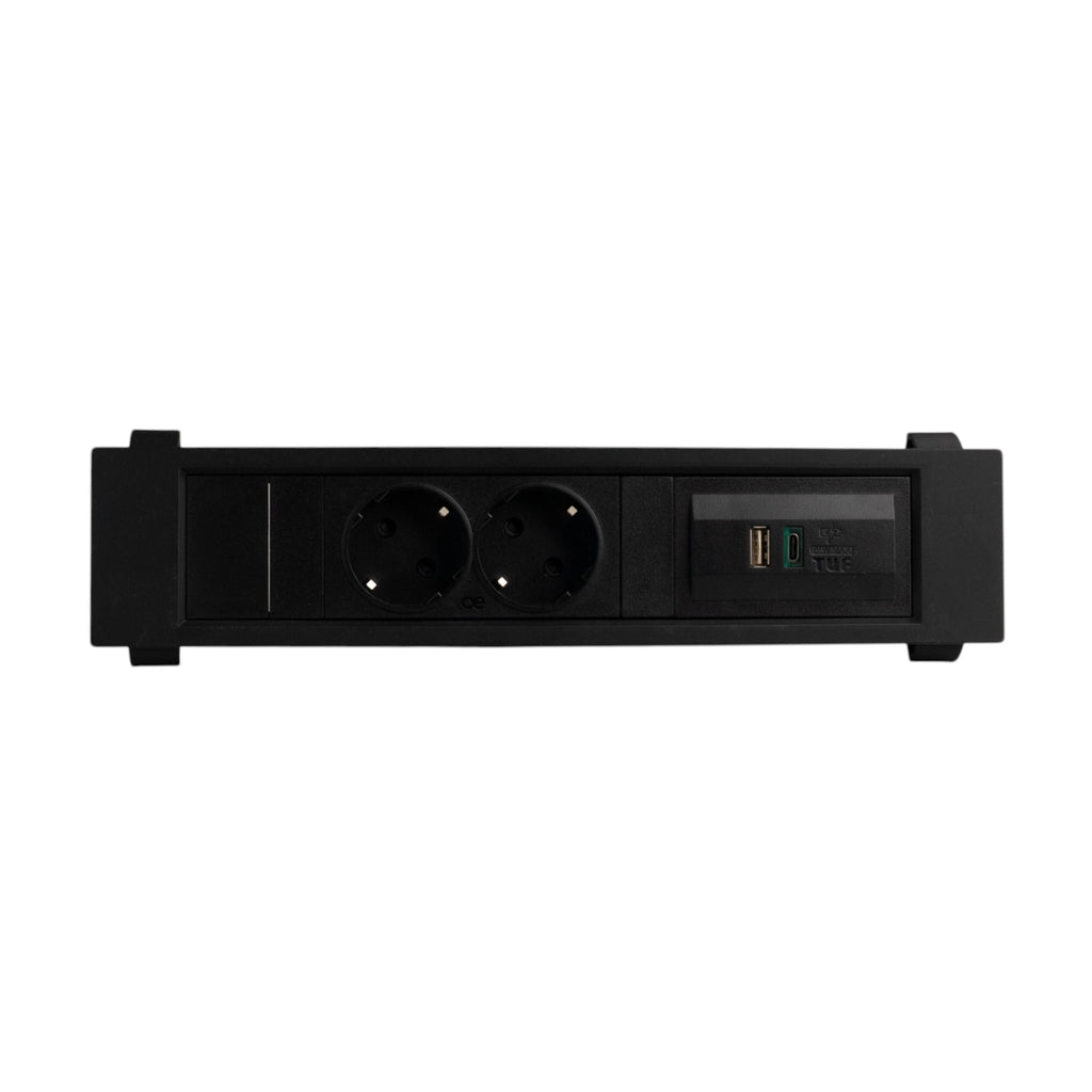 QIKFRAME45 Unit 230V (1X DE2G, 1X TUF A+C 65W) Black