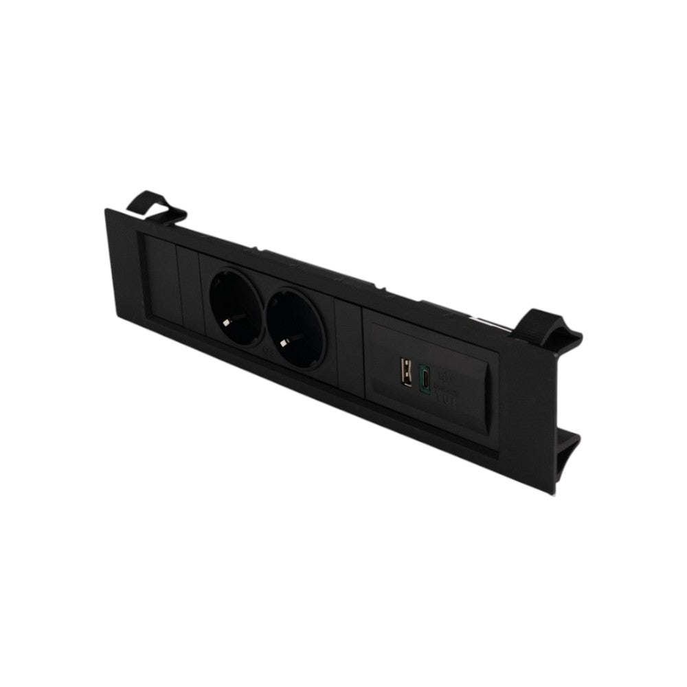QIKFRAME45 Unit 230V (1X DE2G, 1X TUF A+C 65W) Black