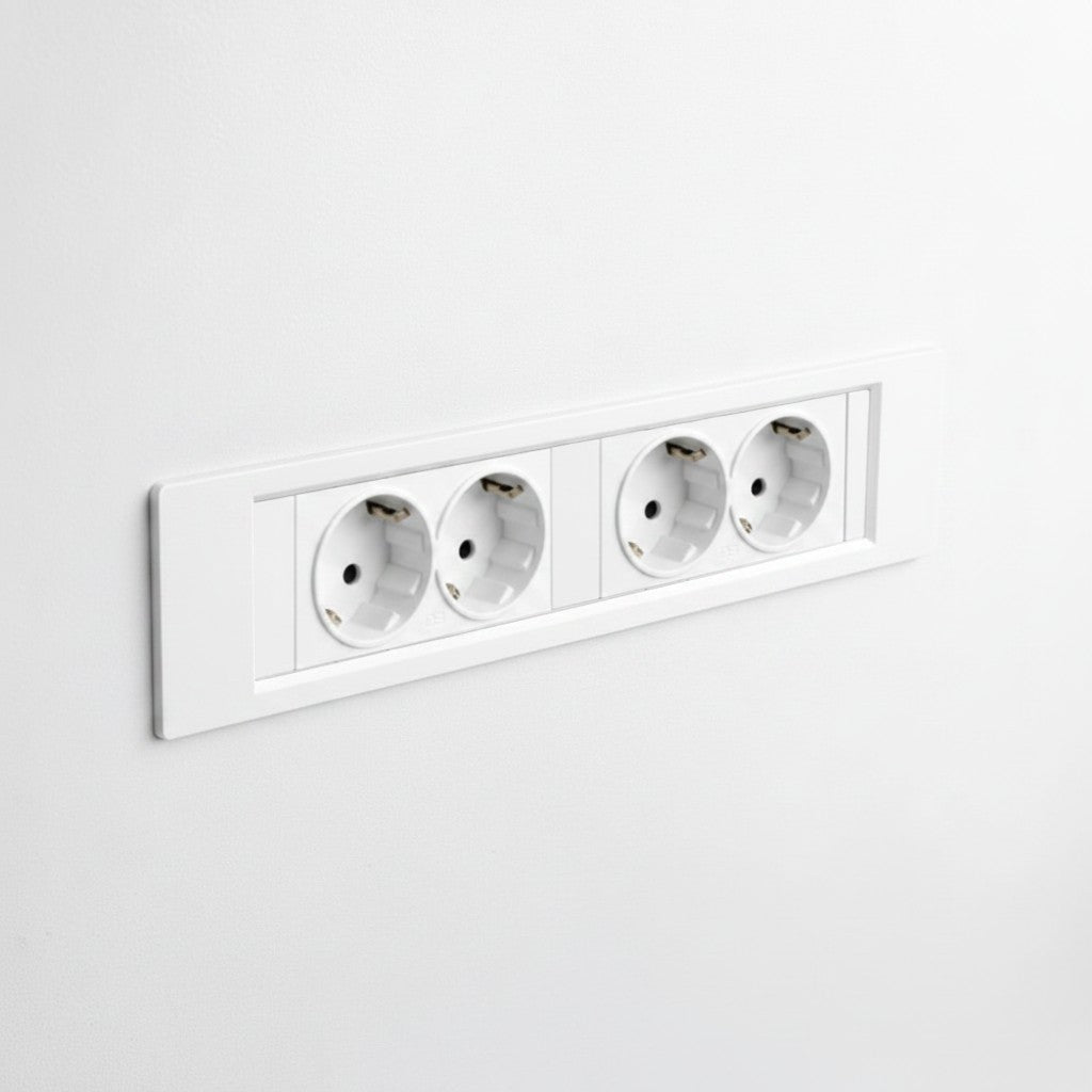 QIKFRAME45 Unit 230V (2X DE2G) White