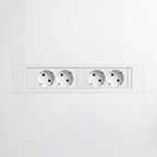QIKFRAME45 Unit 230V (2X DE2G) White