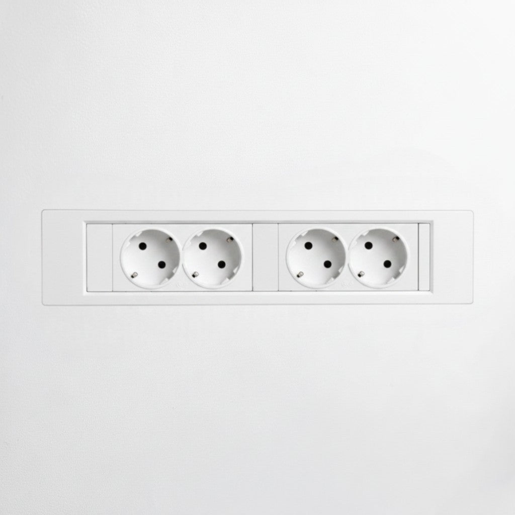 QIKFRAME45 Unit 230V (2X DE2G) White