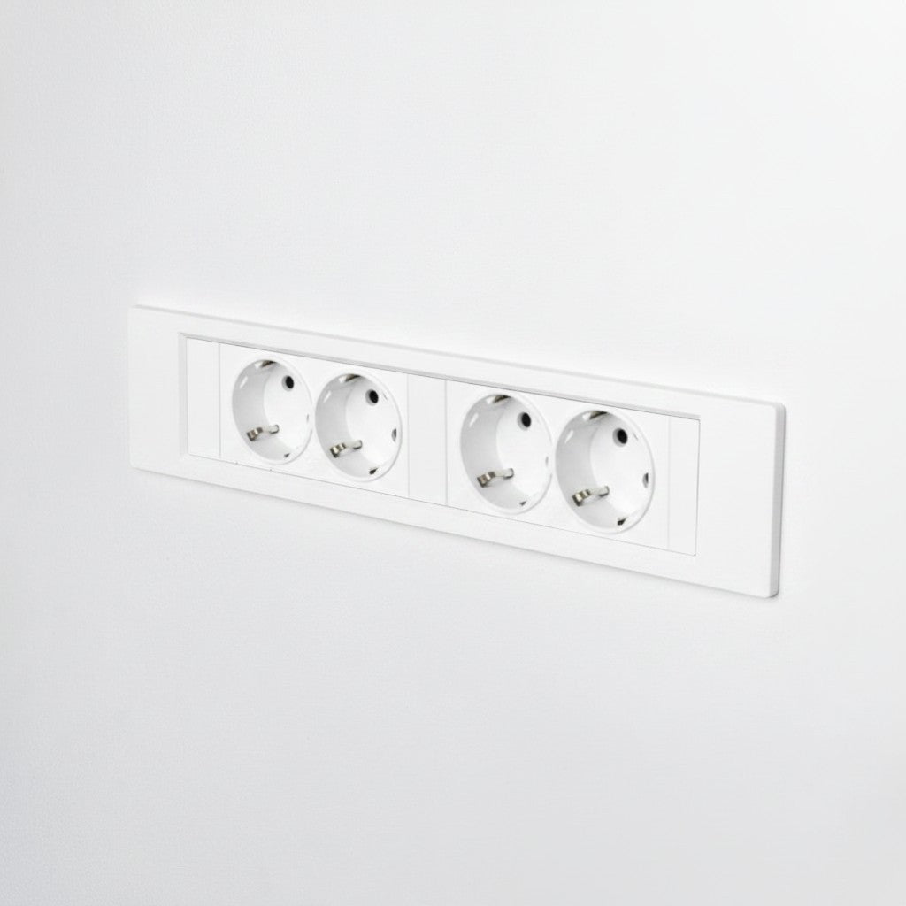 QIKFRAME45 Unit 230V (2X DE2G) White