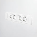 QIKFRAME45 Unit 230V (2X DE2G) White