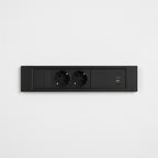 QIKFRAME45 Unit 230V (1X DE2G, 1X TUF A+C 30W) Black