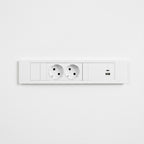QIKFRAME45 Unit 230V (1X DE2G, 1X TUF A+C 30W) White