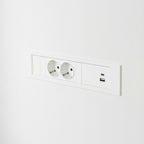 QIKFRAME45 Unit 230V (1X DE2G, 1X TUF A+C 30W) White