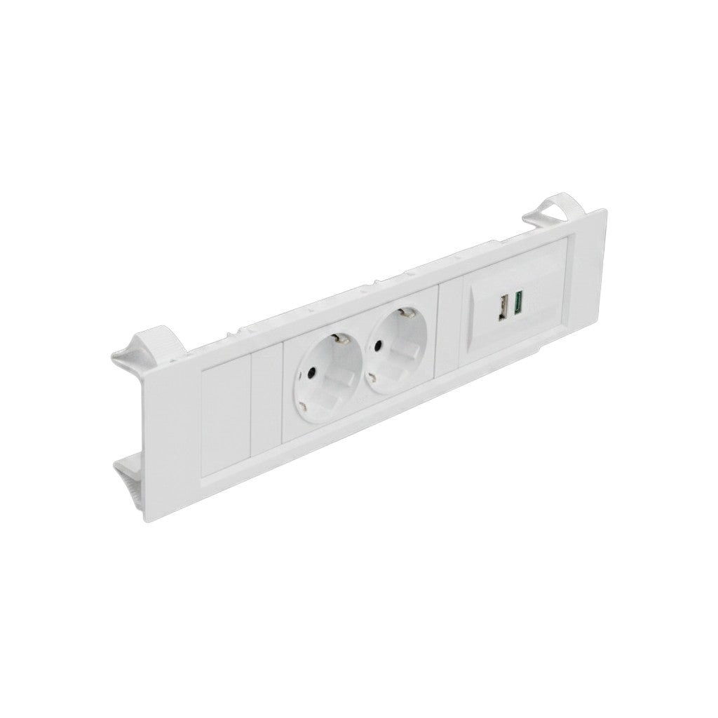QIKFRAME45 Unit 230V (1X DE2G, 1X TUF A+C 65W) White