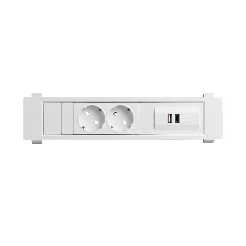 QIKFRAME45 Unit 230V (1X DE2G, 1X TUF A+C 65W) White