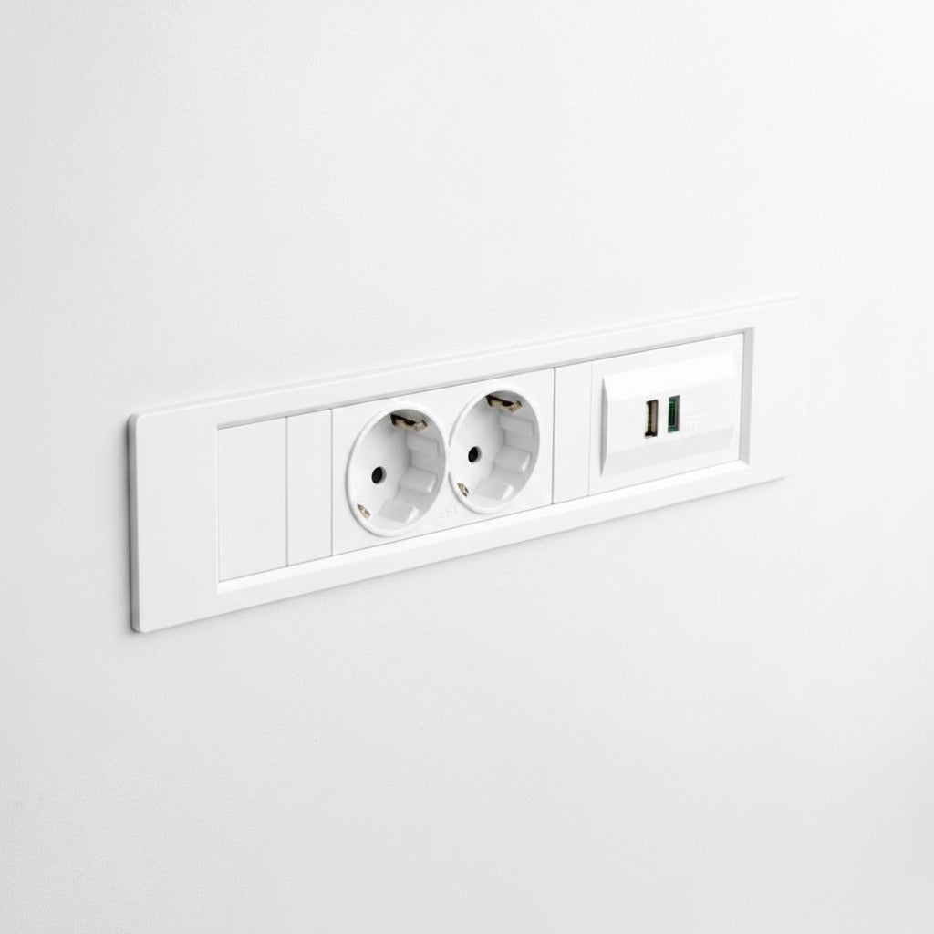 QIKFRAME45 Unit 230V (1X DE2G, 1X TUF A+C 65W) White