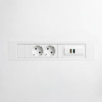 QIKFRAME45 Unit 230V (1X DE2G, 1X TUF A+C 65W) White