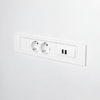 QIKFRAME45 Unit 230V (1X DE2G, 1X TUF A+C 65W) White