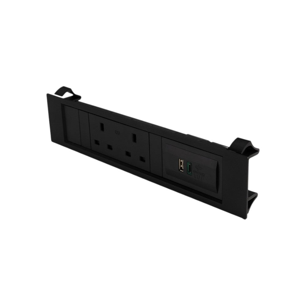 QIKFRAME45 Unit 230V (1X UK2G, 1X TUF A+C 65W) Black