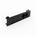 QIKFRAME45 Unit 230V (1X UK2G, 1X DE2G) Black